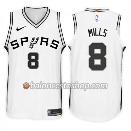Camiseta Hombre NBA San Antonio Spurs Patty Mills 8 Nike 2017-18 Blanco Swingman Camiseta Hombre NBA San Antonio Spurs Patty Mills 8 Nike 2017-18 Blanco Swingman